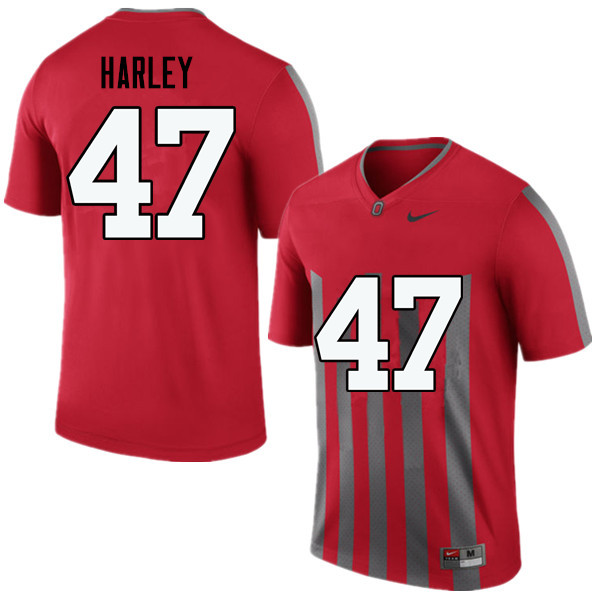 Men Ohio State Buckeyes #47 Chic Harley College Football Jerseys Game-Throwback